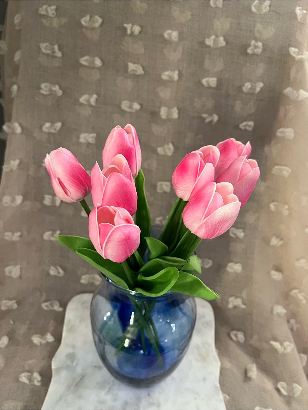 Pink foam Tulip Artificial Flowers